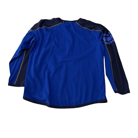 St Louis Blues NHL Reebok Face Off Long Sleeve Jersey Shirt Size 2XL 25 x 30 - Picture 2 of 4